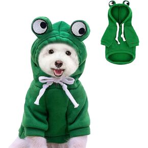 HDKUW Dogs Hoodie, Sweatshirt Fruit Warm Coat Sweater, Cold Weather Costume for Puppy Small Medium Dog (S, Grey Mouse)