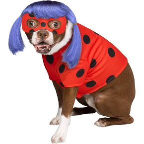 Miraculous Ladybug Pet Costume| Officially Licensed | Group Costume | Dog Halloween Costume | TV and Movies Costume | S-L Sizing Available