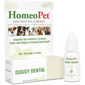 HomeoPet Doggy Dental, Dental Care for Dogs, 15 Milliliters
