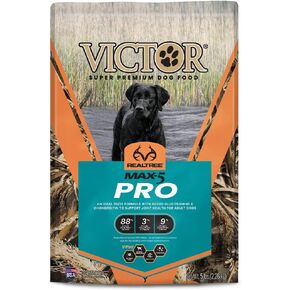 Victor Super Premium Dog Food – Realtree MAX-5 PRO Dry Dog Food – 30% Protein, Gluten Free for Active Adult Dogs, 5lb