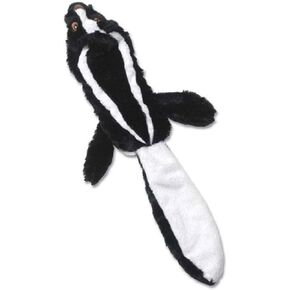 PetRageous 91530 Road Skunk Black Pet Squeaker Toy for Dogs and All Breeds, Black