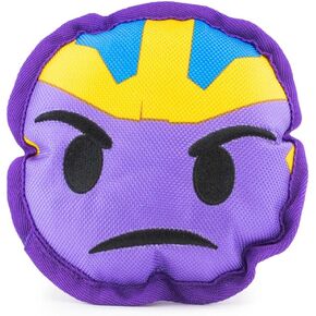 Buckle-Down Dog Toy, Marvel, Ballistic Squeaker Spider-Man Face Red Black White 8" x 8"