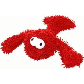 MIGHTY- Microfiber Ball Lobster – Made with Squeaker Balls and Minimal Stuffing. Strong & Tough. Interactive Play Dog Toy. Machine Washable & Floats.