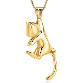 Pet Cremation Jewelry for Ashes Memorial Ash Jewelry Keepsake Cat Urn Necklace for Ashes Pendants Necklace