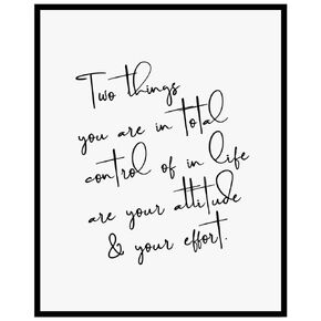 Office Inspirational Wall Art Office Wall Decor Dorm Decor Sister Gifts Office Quote Wall Art Two Things You Are Quotes 8x10 inch - UNFRAMED