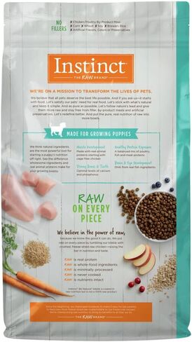 Instinct Be Natural Puppy Real Chicken & Brown Rice Recipe Natural Dry Dog Food, 24 lb. Bag in Saudi Arabia