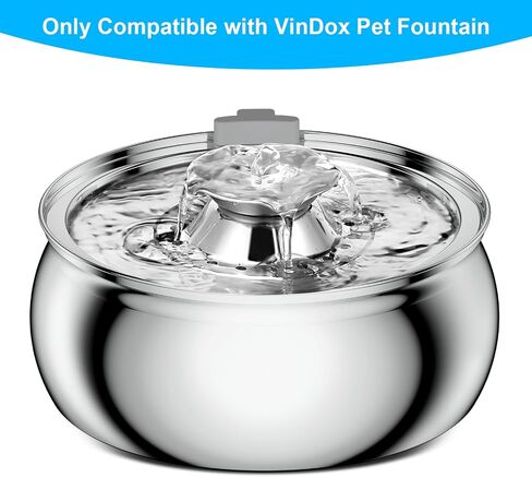 4 Packs Cat Fountain Filters & Sponge, Compatible with 3.2L Stainless Steel Flow Cat Water Fountain, Pet Fountain in Saudi Arabia