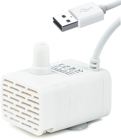 Cat Water Fountain Pump Replacement Silent Original Cat Fountain Pump DC5V (90L/H) with 2M USB Power Cord for HAPUP Pet Water Fountain for Cats Inside Cat Fountains for Drinking in Saudi Arabia