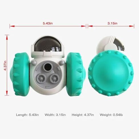 Interactive Dog Toys,Dog Toys,Small Dog Toys and Cat Toys,Dog Toys to Keep Them Busy,Treat Dispensing Dog Toys,Brain stimulating,Great Alternative for Enrichment,Blue in Saudi Arabia