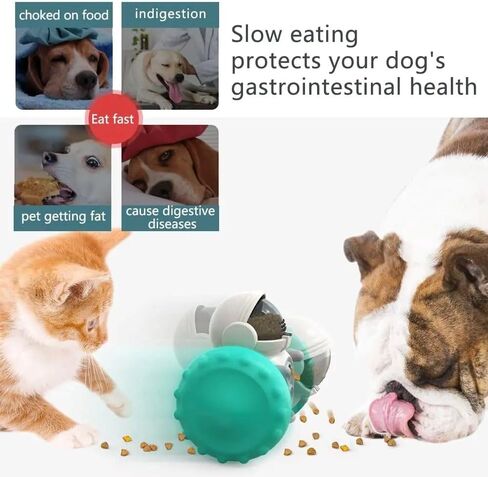 Interactive Dog Toys,Dog Toys,Small Dog Toys and Cat Toys,Dog Toys to Keep Them Busy,Treat Dispensing Dog Toys,Brain stimulating,Great Alternative for Enrichment,Blue in Saudi Arabia