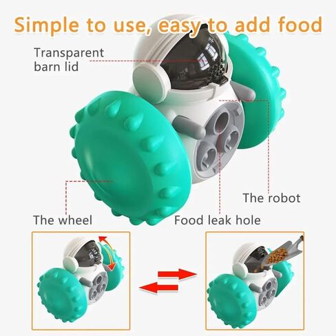 Interactive Dog Toys,Dog Toys,Small Dog Toys and Cat Toys,Dog Toys to Keep Them Busy,Treat Dispensing Dog Toys,Brain stimulating,Great Alternative for Enrichment,Blue in Saudi Arabia