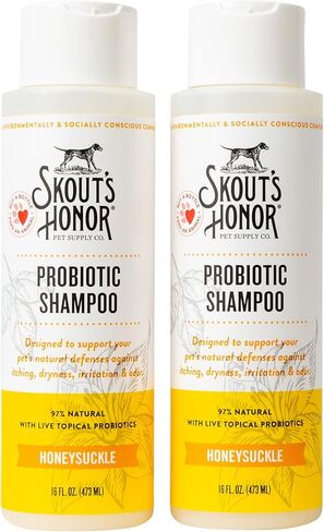 شامبو Skout's Honor Probiotic للحيوانات الأليفة (زهر العسل) للحصول على بشرة ومعطف أكثر صحة in Kuwait