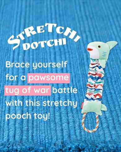 NAKAMA Dog Toys Stretchi Dotchi-Shark for Small to Medium Dogs in Saudi Arabia