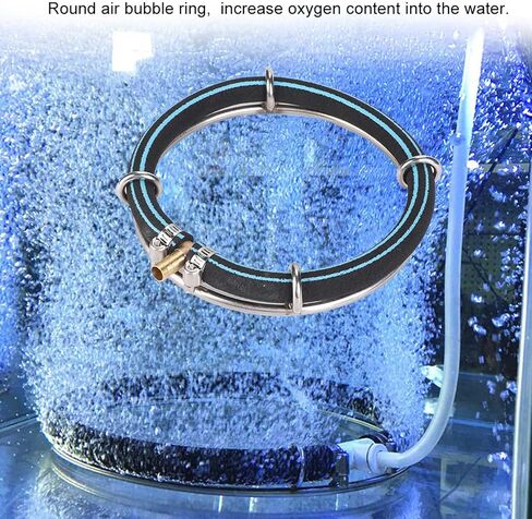 Hapivida Aquarium Round Air Bubble Diffuser, Dia 25cm/9.8in Fish Pond Oxygenation Bubbler Aquarium Aerator, Fish Tank Bubble Generator Aquarium Bubble Stone in Saudi Arabia