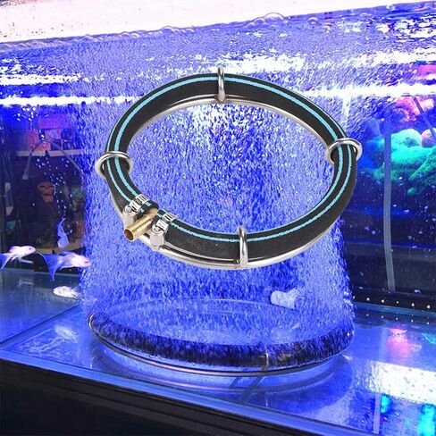 Hapivida Aquarium Round Air Bubble Diffuser, Dia 25cm/9.8in Fish Pond Oxygenation Bubbler Aquarium Aerator, Fish Tank Bubble Generator Aquarium Bubble Stone in Saudi Arabia