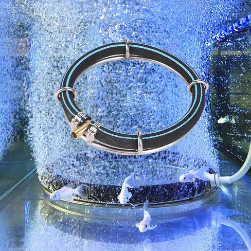 Hapivida Aquarium Round Air Bubble Diffuser, Dia 25cm/9.8in Fish Pond Oxygenation Bubbler Aquarium Aerator, Fish Tank Bubble Generator Aquarium Bubble Stone in Saudi Arabia