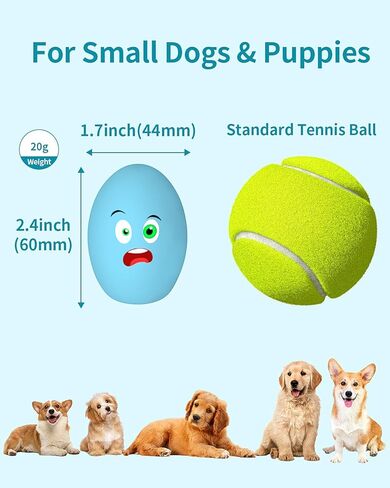 Dog Toys Squeaky, [5 Pack] Soft Puppy Egg Balls, Funny Interactive Squeak Pet Chew Toy for Puppies Small Medium Breed in Kuwait