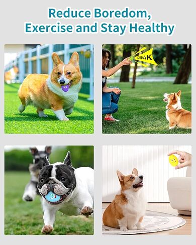 Dog Toys Squeaky, [5 Pack] Soft Puppy Egg Balls, Funny Interactive Squeak Pet Chew Toy for Puppies Small Medium Breed in Kuwait