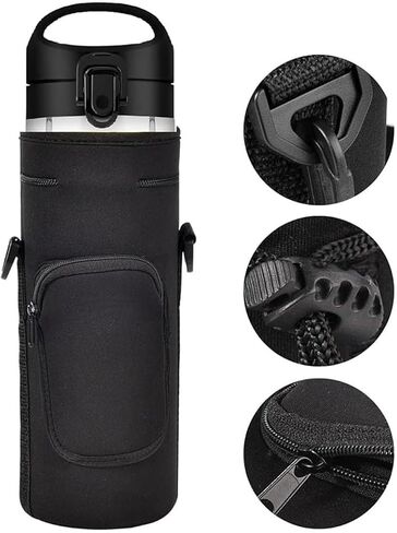 Storage bag for Hand Blender,Dust Cover sleeve case with Shoulder Strap and Accessory Pocket for magic bullet 16 oz Portable Blender MBPB50100/MBPB50100W/MBPB50100FP/MBPB50100AK (Black) in Saudi Arabia