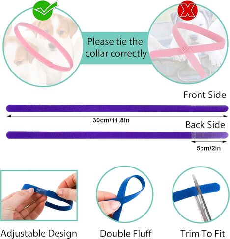 27 قطعة من أطواق الجراء للقمامة القابلة للتعديل، أطواق تعريف الجراء من النايلون الناعم مع مشبك تحرير آمن للكلاب حديثي الولادة الصغيرة والمتوسطة in Kuwait