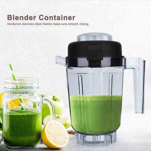 حاوية خلاط طعام شفافة، تم استبدالها بإبريق خلاط Vitamix سعة 32 أونصة، متوافق مع خلاطات Vitamix Series C وG لأكواب ومرطبانات حاوية خلاط Vitamix in Kuwait