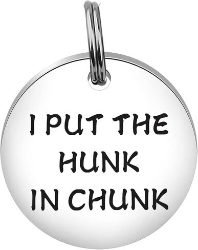 Funny Dog Cat Pet ID Tag I Put The Hunk in Chunk Stainless Steel Pet Tags Pet Gifts ID Tag for Dogs (Hunk in Chunk tag) in Saudi Arabia