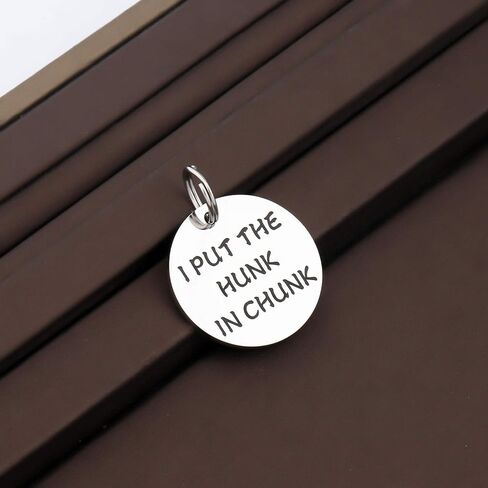 Funny Dog Cat Pet ID Tag I Put The Hunk in Chunk Stainless Steel Pet Tags Pet Gifts ID Tag for Dogs (Hunk in Chunk tag) in Saudi Arabia