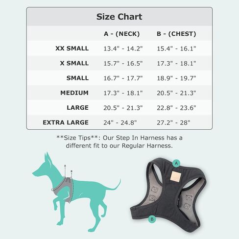 FuzzYard Life Step in Dog Harness | Size XL | Stylish Premium Cotton Design in Slate Grey Perfect for Everyday Walks in Saudi Arabia