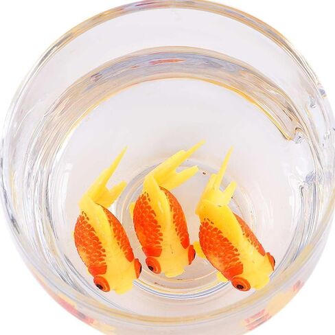 Jowxsx 3 Pcs Orange Artificial Aquarium Fishes Fake Fish Plastic Fish Aquarium Moving Fishes Ornament Decoration Orange Goldfish for Aquarium Fish Tank Aquarium Décor Thematic Ornaments Pet Supplies in Saudi Arabia