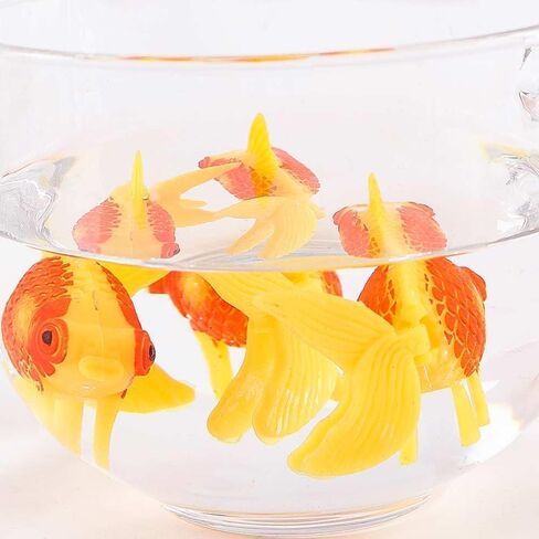 Jowxsx 3 Pcs Orange Artificial Aquarium Fishes Fake Fish Plastic Fish Aquarium Moving Fishes Ornament Decoration Orange Goldfish for Aquarium Fish Tank Aquarium Décor Thematic Ornaments Pet Supplies in Saudi Arabia