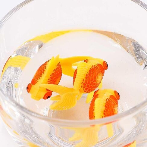 Jowxsx 3 Pcs Orange Artificial Aquarium Fishes Fake Fish Plastic Fish Aquarium Moving Fishes Ornament Decoration Orange Goldfish for Aquarium Fish Tank Aquarium Décor Thematic Ornaments Pet Supplies in Saudi Arabia
