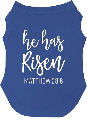 He Has Risen Dog Tee Shirt Sizes for Puppies, Toys, and Large Breeds (Black, Small 1005) in Saudi Arabia