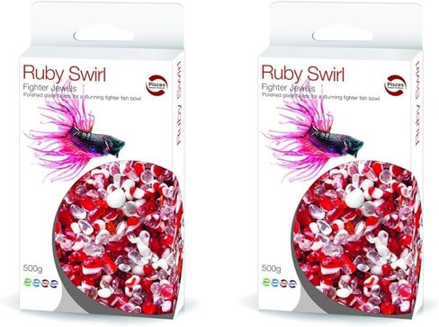 Pisces Ruby Red Swirl Betta Jewels 17oz for Siamese Fighting Fish, Betta fish, Goldfish, Guppies in Kuwait