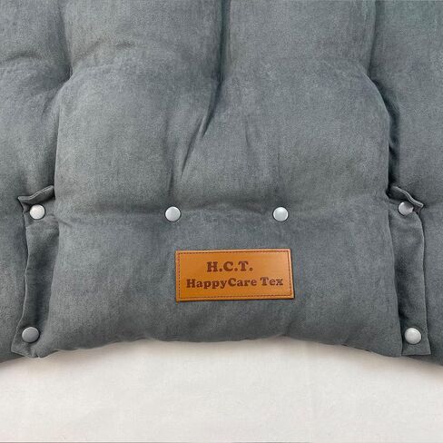 سرير/سجادة للحيوانات الأليفة متعددة الوظائف من Happycare Textiles من الجلد السويدي مع وسادة، مقاس 37X26، رمادي in Saudi Arabia
