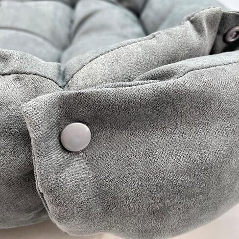 سرير/سجادة للحيوانات الأليفة متعددة الوظائف من Happycare Textiles من الجلد السويدي مع وسادة، مقاس 37X26، رمادي in Saudi Arabia