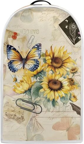Blender Cover Kitchen Appliance Cover Anti Fingerprint Dust Protection Washable Coffee Machine Cover Food Processor Dust Cover Stand Mixer Cover with Top Handle, Butterfly Sunflower Retro in Saudi Arabia