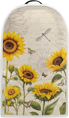 Blender Cover Kitchen Appliance Cover Anti Fingerprint Dust Protection Washable Coffee Machine Cover Food Processor Dust Cover Stand Mixer Cover with Top Handle, Butterfly Sunflower Retro in Saudi Arabia