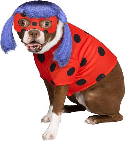 Miraculous Ladybug Pet Costume| Officially Licensed | Group Costume | Dog Halloween Costume | TV and Movies Costume | S-L Sizing Available in Saudi Arabia