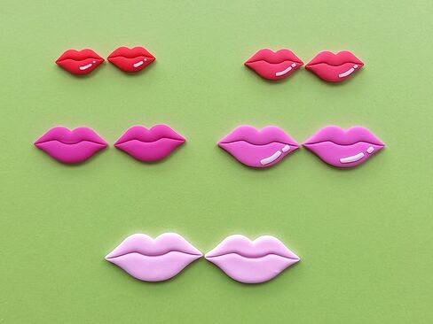 Jinnyous Jewellery Lips Valentines Polymer Clay Cutter Cookie Cutter Set of 5 in Saudi Arabia