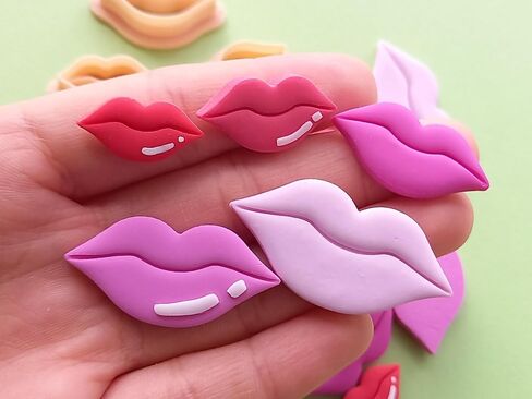 Jinnyous Jewellery Lips Valentines Polymer Clay Cutter Cookie Cutter Set of 5 in Saudi Arabia