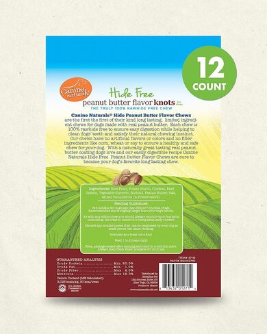 Canine Naturals Chicken Recipe Chew - Rawhide Free Dog Treats - Made from USA Raised Chicken - All-Natural and Easily Digestible - 12 Pack of Mini Knots for Dogs 5-20lb in Saudi Arabia