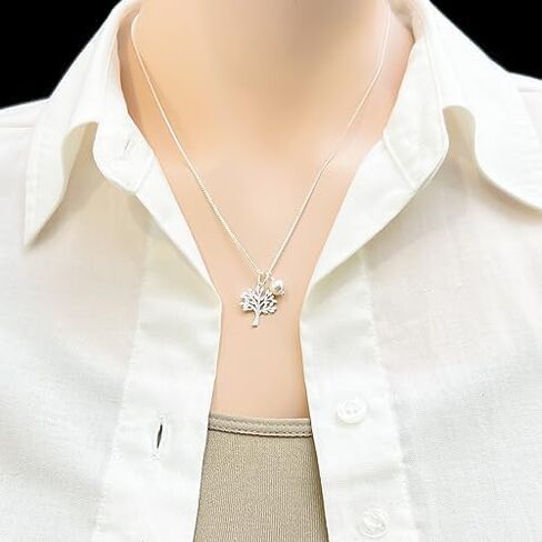 قلادة شجرة الحياة، قلادة هدية الأم في القانون، هدية أم العروس، هدية أم العريس، قلادة شجرة الحياة من الفضة الإسترلينية، هدية عيد الأم للأم (للحمات) in Kuwait