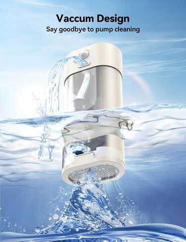 Wireless Cat Water Fountain, FEELNEEDY 4L/135 fl oz Battery Operated Pet Water Fountain for Cats Dogs with Pump-Free Design, Motion Sensor Cat Drinking Fountain Ultra Quiet (FN-W07,Beige) in Saudi Arabia