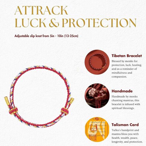 Authentic Lucky Blessed Red String Bracelet for Protection Woven Tibetan Buddhist Bracelet of Fortune for Men and Women Handcrafted Red Thread (Green for Healing) in Saudi Arabia