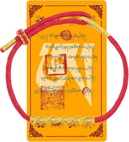 Authentic Lucky Blessed Red String Bracelet for Protection Woven Tibetan Buddhist Bracelet of Fortune for Men and Women Handcrafted Red Thread (Green for Healing) in Saudi Arabia