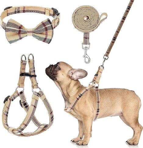 BINGPET No Pull Dog Harness Leash Collar Set,Adjustable Step-in Vest,Medium in Kuwait
