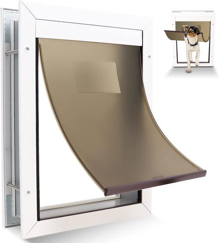 باب كلب متوسط ​​الحجم لانزلاق الأبواب الخارجية الداخلية/الجدار، باب قطط للكلاب مقاوم للطقس الشديد، أبواب للكلاب المتوسطة مع لوحة قفل منزلق ولوحات مزدوجة مغناطيسية in Kuwait