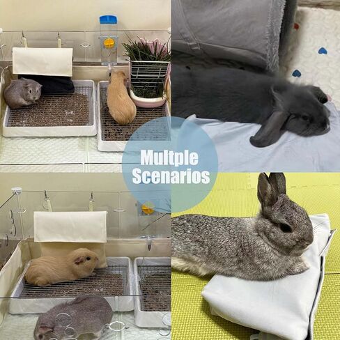 Meow&Woof Cooling Ice Pack Cover for Guinea Pigs, Rabbits, and Small Pets - Prevents Condensation, Summer Cage Accessory-Grey in Saudi Arabia