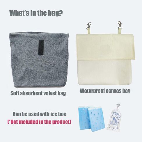 Meow&Woof Cooling Ice Pack Cover for Guinea Pigs, Rabbits, and Small Pets - Prevents Condensation, Summer Cage Accessory-Grey in Saudi Arabia
