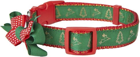 طوق كلب للعطلات في عيد الميلاد مع ربطة عنق قابلة للفصل، هدايا للحيوانات الأليفة، رقبة 10 بوصة - 15 بوصة، أطواق قابلة للتعديل للكلاب الصغيرة والجراء in Kuwait